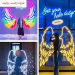 Customized Size Discount LED Neon Sign for Happy Birthday Logo Wings Halloween