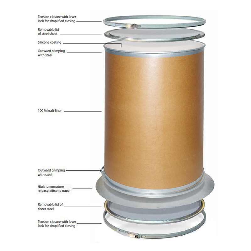 220L 900m Fibre Shipping Drums Hot Melt Glue Fibre Storage Drums