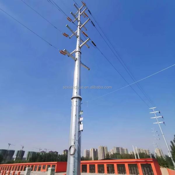 220kv Monopole Tower Electric Equipment for Electricity