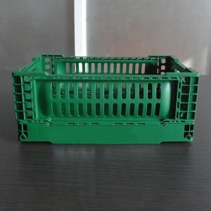 Wholesale Foldable Kitchen Plastic Storage Crate Hollow Out 120mm Height from china suppliers