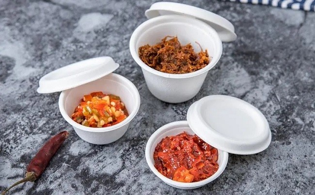100 % Biodegradable Sugarcane Fiber Cups Disposable Sauce Cup Portion Cup
