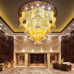 Polygon Glass Hotel Lobby Chandelier