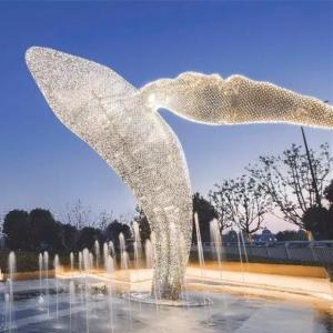 Wholesale Abstract Whale Garden Animal Sculptures Outdoor customized For Display from china suppliers