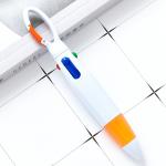 Four Color Ink Ball Pen Mountaineering Buckle Shape Plastic Ballpoint Pen