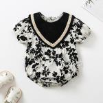 Wholesale Baby Boy Romper Sets Summer Plain Organic Baby Girl Jumpsuit Bodysuit