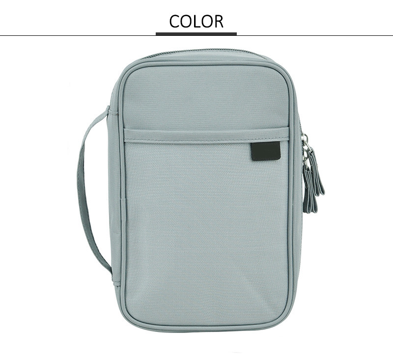 Square Green Hanging Waterproof Polyester Cosmetic Bag