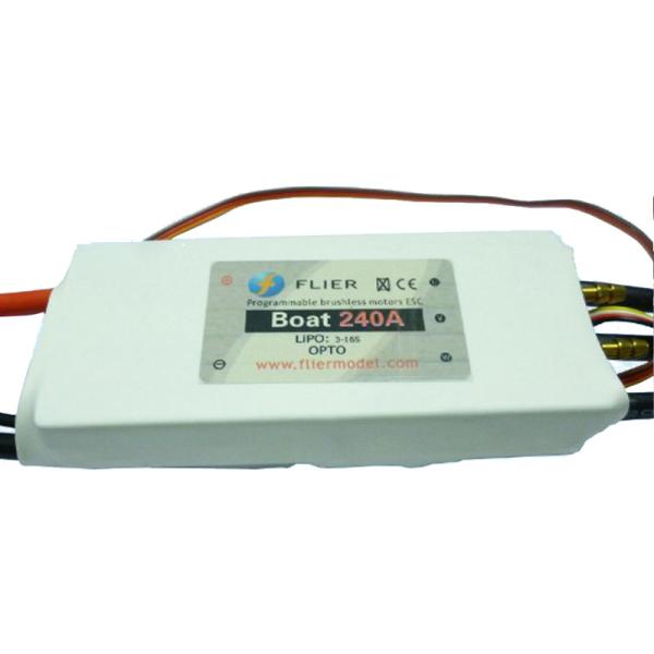 Brushless Powerful RC Boat ESC Mosfet Material HV 16S 240A With White Heat