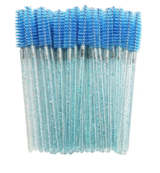 OEM Disposable Eyelash Extension Accessories Crystal Mascara Brush Eyelash Brush Brow Lash