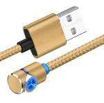 90 Degree Magnetic USB Cable 2.4A Stable For Iphone XS / Smartphone