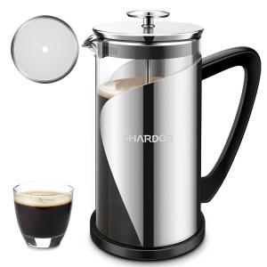 Wholesale Stainless Steel French Press Coffee Maker 1000ML Large Glass Double Wall French Press from china suppliers