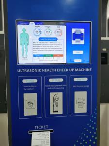 Wholesale Bluetooth BMI Ultrasonic Height Weight Scale Omron Blood Pressure Machine For Pharmacy from china suppliers