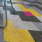 2.0 - 5.0mm Thick Woven Vinyl Flooring For Dining Room Anti - Friction