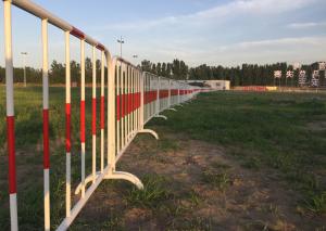 Wholesale Hot Galvanized Steel Road Safety Barriers , Temporary Concrete Barrier Normal Size from china suppliers