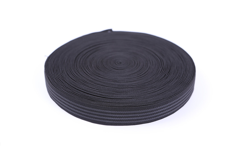 Polyester Rubber Non Slip Gripper Elastic Webbing For Cloth