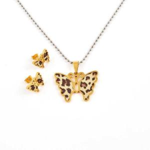 Wholesale South American Fashion Stainless Steel Earrings With Matched Pendant Necklace Set CQT57 from china suppliers