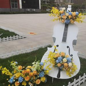 Wholesale Iron Cello Musical Instrument Sculpture for Outdoor Garden Lawn Ornaments from china suppliers