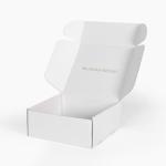 Wholesale Logo Custom Mailer Packaging Small Folding Cardboard Box White Package