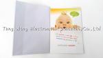 3 Folds Music Greeting Card , Custom Voice Invitation Card for gifts
