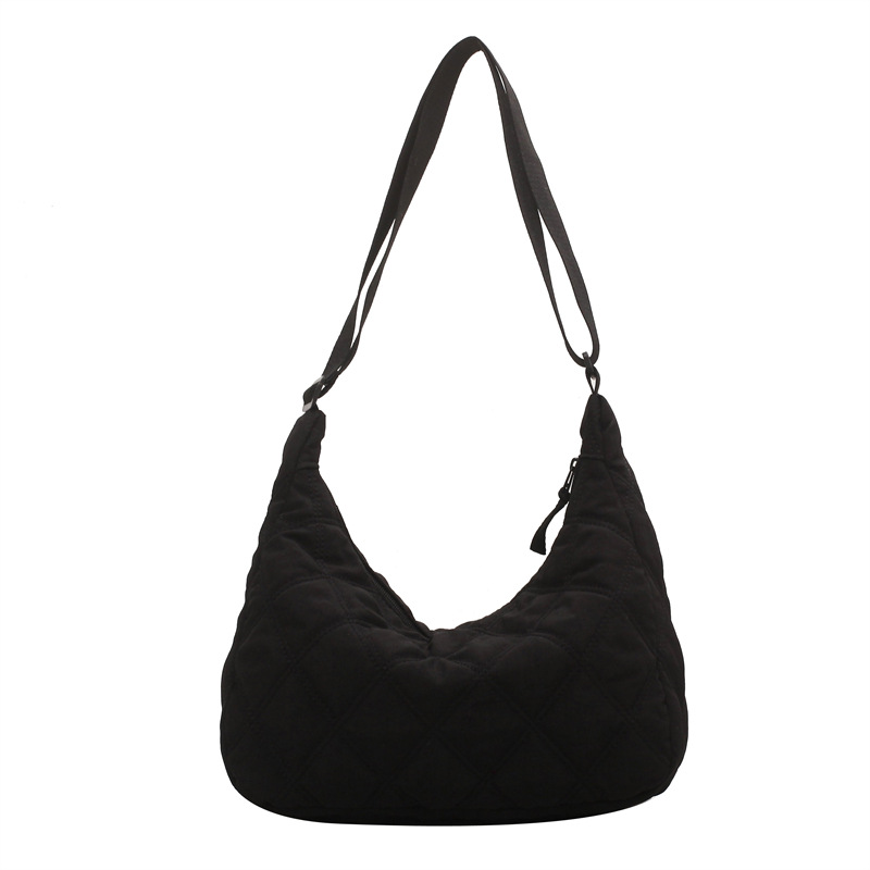 Winter messenger bag women dumpling bag lightweight small shoulder armpit bag