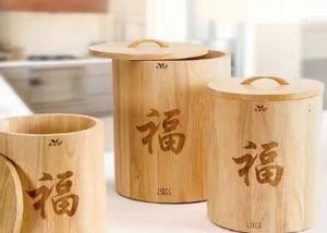 Wholesale Luxury Gift Packing Box Wooden Gift Packaging Tea Coffee Round Box With Custom Logo from china suppliers