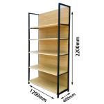 Q235 Cold Rolled Steel Luxury Display Shelves Commercial Supermarket Rack