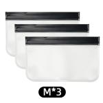 Travel Storage Bag Black Transparent Makeup Bag Zip Clear Stadium Bag Gym