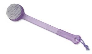 Wholesale Purple Bath Body Long Back Scrubber , Skin Refreshing Back Washing Brush from china suppliers