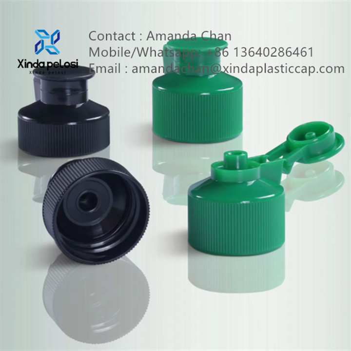 Manufacturer Colorful Screw Cap Flip Top Plastic Caps For Cosmetic Packaging