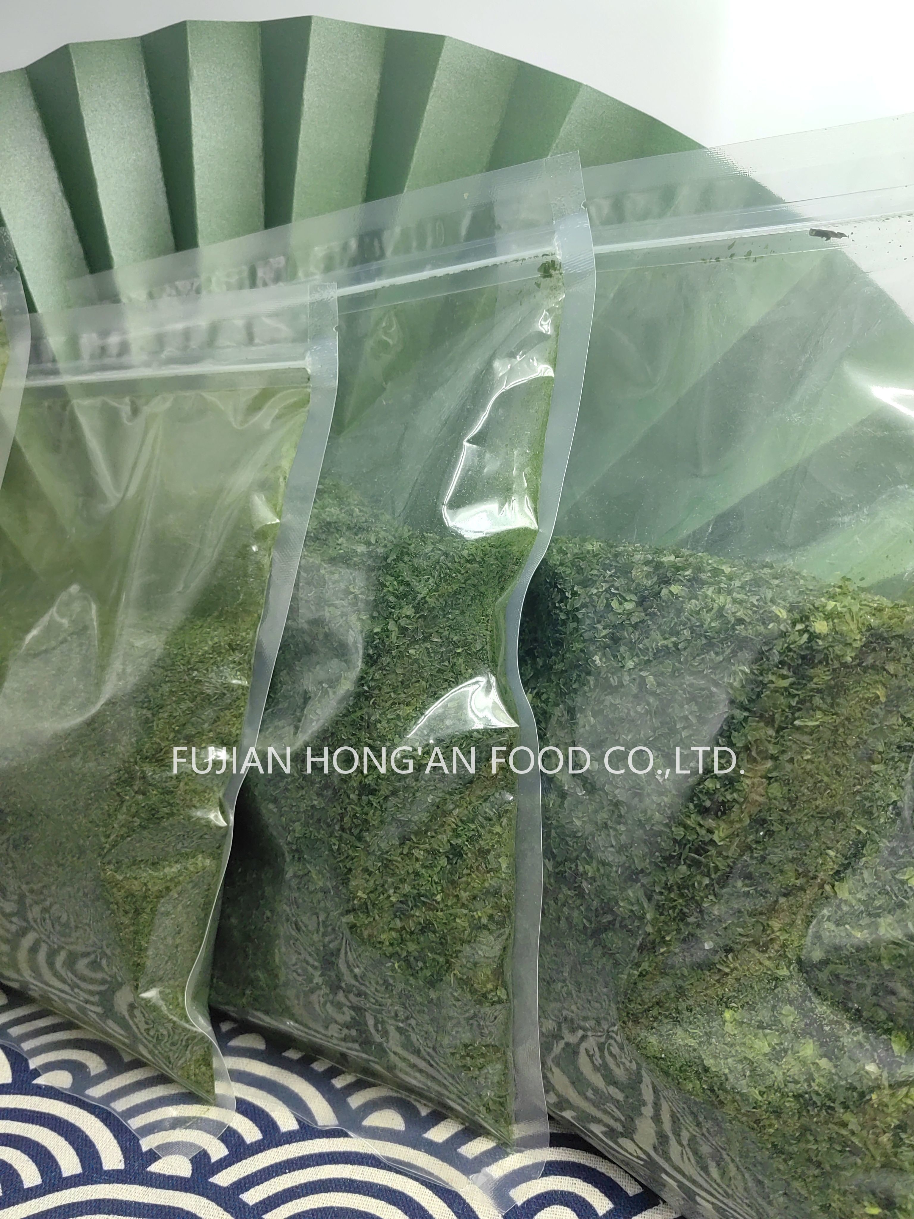 Crunchy Ulva Aonori Dried Seaweed Powder Flakes Spices HACCP Certified Umami Flavor 10kg Pack