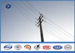 Anticorrosive Round / Conical Steel Utility Pole High strength low alloy