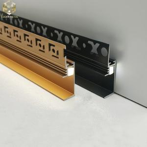 Wholesale Anodizing LED Aluminium Skirting Profile Board 50mm Customized from china suppliers