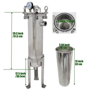 Wholesale 304 Stainless Steel Industrial-Grade Liquid Bag Filter Solution for Printing Industry from china suppliers