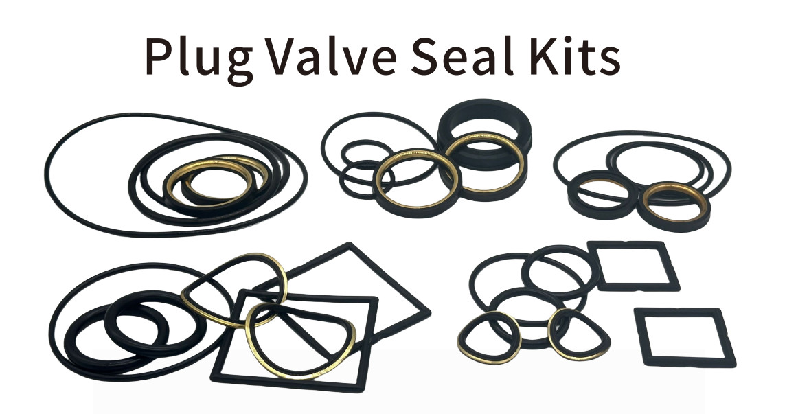 Standard Service MSI Black Buna HSN FKM Plug Valve Seal Kit With Brass Inserts
