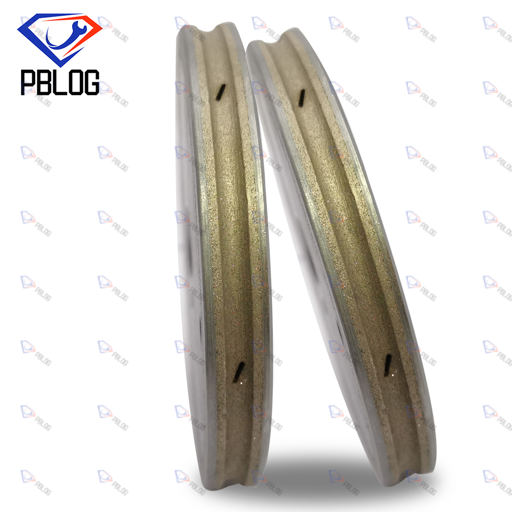 PBLOG Manufacture CNC Machine Manual Sintered Diamond Grinding Wheel Glass Marble Ceramic Edging Wheel