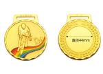 Cycle Racing Metal Custom Sports Medals And Ribbons 110 Gram For Championship