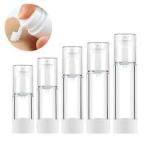 200 ml White Airless Pump Bottles Round Shape With Crown Cap Sealing
