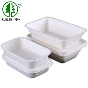 Wholesale Eco Friendly Lunch Bagasse Pulp Biodegradable Takeaway Food Containers For Airplanes from china suppliers