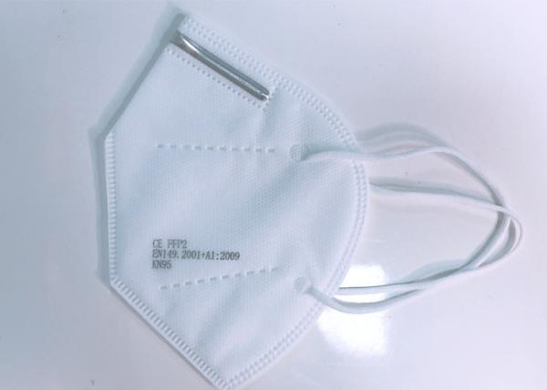 Pure White KN95 Particulate PM 2.5 Respirator Face Mask Skin Friendly
