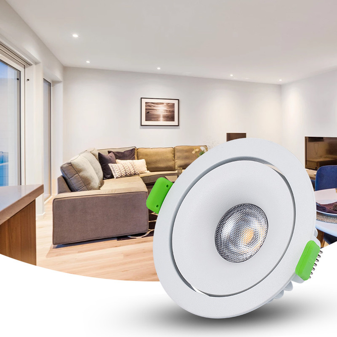 Cutout 83mm Warm Dimming LED Downlight COB IP54 220-240V 12W