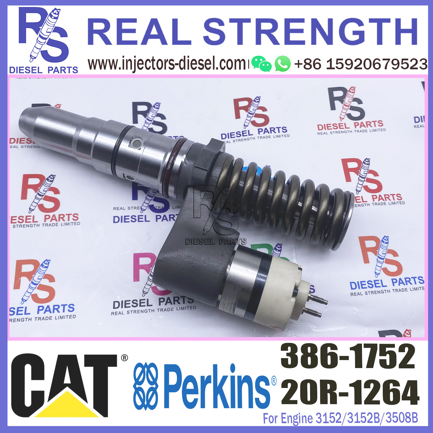 Common Rail Control Valve Injector Valve Common Rail Injector for 3152/3152B/3508B/PM3516 386-1752 20R-1264