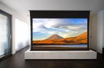 Custom Tab Tensioned Motorized Screen , 106" projection screen