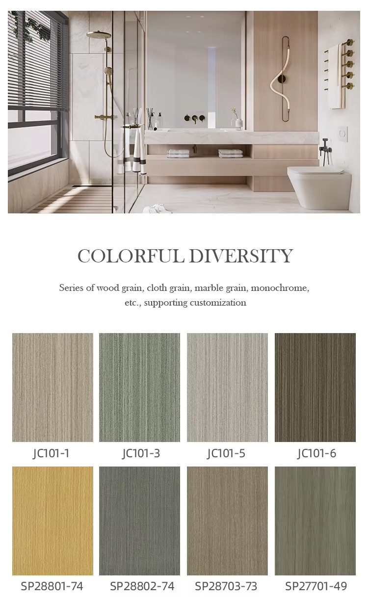 SPC Wall Panel Bathroom Wall Board Waterproof And Flame Retardant Eco-friendly Interior Decorative Panels