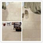 Cream Beige Kitchen Floor And Wall Tiles Marble Cement Mix Look Style