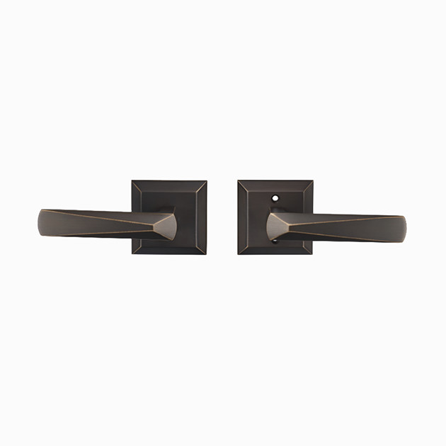 Passage American Door Handles Reversible Non Locking Lever Set For Hallway / Closet