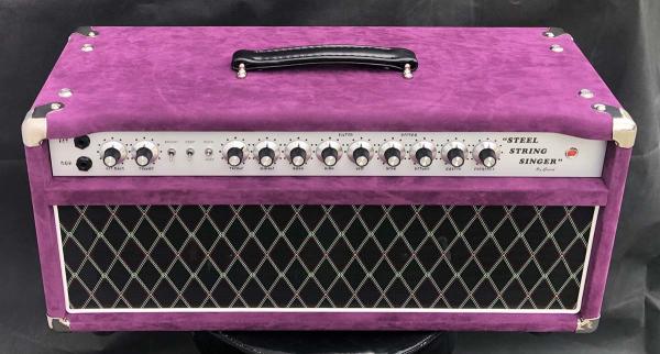 Custom Grand Tube Amplifier Head Steel String Singer SSS 100 in Purple Color