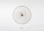 ZY19164 Metal Wall Art Geometric Circular Abstract Modern Cross 37 Inch Black