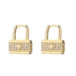 Star Lock 18K Gold Jewelry Set Contemporary Diamond Clavicle Chain Necklace