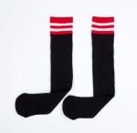 Strips Knitting Girls Knee High Socks Breathable Sweat Absorbent Casual Socks