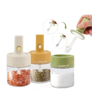 Wholesale New Arrive Versatile Kitchen Seasoning Storage Bottle Set With Telescopic Spoon from china suppliers