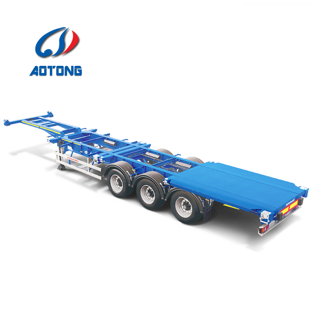 Leaf Spring Suspension 40ft/45ft Flatbed Semi Trailer for Easy Loading and Unloading